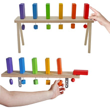 Load image into Gallery viewer, Wooden Falling Domino Wall