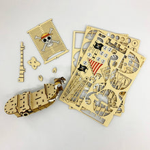 Load image into Gallery viewer, ki-gu-mi One Piece Going Merry Ship Model Wooden 3D Puzzles