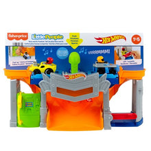 Load image into Gallery viewer, Little People Hot Wheels Race and Go Track Playset