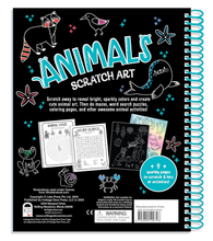 Load image into Gallery viewer, Animal Scratch Art, Fun Activities & Stickers Activity Pad