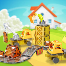 Load image into Gallery viewer, Magnet Tile Construction 5-in-1 Building W/ Accessories