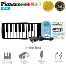 Load image into Gallery viewer, 49-Key Flexible Roll-Up Educational Piano Keyboard
