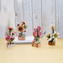 Load image into Gallery viewer, DIY Wooden Puzzle Kit - Pink Tulip Bloom Set