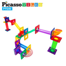 Load image into Gallery viewer, 50 Piece Magnetic Marble Run Track