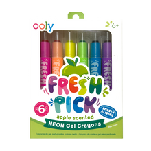 Load image into Gallery viewer, Fresh Pick Apple Scented Gel Crayons - Set of 6