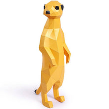 Load image into Gallery viewer, Meerkats 3D Paperart Origami Model
