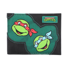 Load image into Gallery viewer, Teenage Mutant Ninja Turtles Character Faces 3.5” Black Bifold Card Wallet