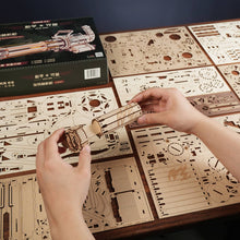 Load image into Gallery viewer, ROKR Rotating-Barrel Machine Gun 3D Puzzle Kit