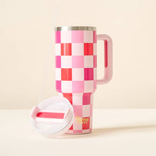 Load image into Gallery viewer, Take Me Everywhere Tumbler - Sweetheart Check