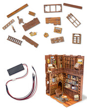 Load image into Gallery viewer, DIY Book Nook Kit: Eternal Bookstore with Dust Cover