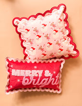 Load image into Gallery viewer, Scalloped Rectangle Throw Pillow-Merry & Bright