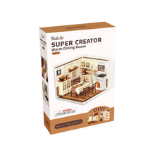 Load image into Gallery viewer, DIY Miniature House Kit: Warm Dining Room