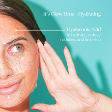 Load image into Gallery viewer, It's Glow Time Glitter Hydrogel Mask: Brightening