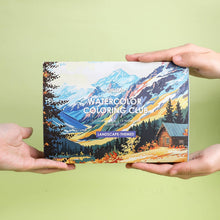 Load image into Gallery viewer, Landscape-Themed Watercolor Coloring Club Box