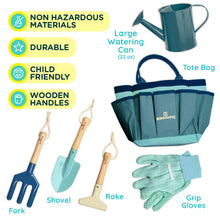 Load image into Gallery viewer, KIDS GARDENING SET, OCEAN BLUE