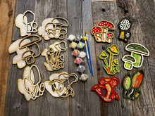 Load image into Gallery viewer, Mini DIY painting Mushrooms and Toadstools gift set