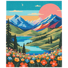Load image into Gallery viewer, PixelPop™ Diamond Art — Reset Edition - Wildflower Ridge
