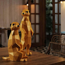 Load image into Gallery viewer, Meerkats 3D Paperart Origami Model