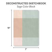 Load image into Gallery viewer, Sage Color Block Deconstructed Sketchbook