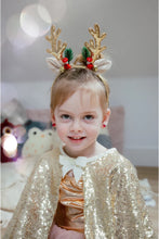 Load image into Gallery viewer, Holiday Rudolph Headband