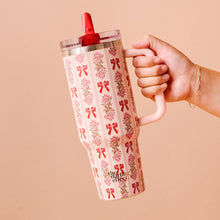 Load image into Gallery viewer, 40 oz Lifestyle Flip Straw Tumbler-Oh So Merry