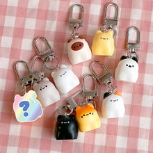 Load image into Gallery viewer, Kawaii Bread Cat Keychain – Mystery Blind Box
