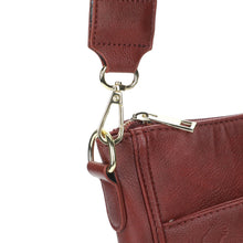 Load image into Gallery viewer, Harry Potter Hogwarts Crest 9.75" Women's Maroon Crossbody Bag