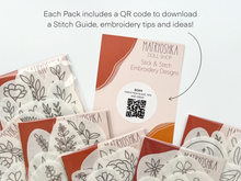 Load image into Gallery viewer, Stick & Stitch Embroidery patterns, embroidery patches: Summer Vibes