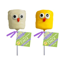 Load image into Gallery viewer, Giant Marshmallow Pops - Yellow & White Chicks