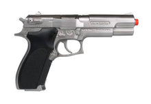 Load image into Gallery viewer, Case of 6 Police S&W 45 Style 8 Shot Toy Cap Gun - Silver