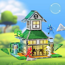 Load image into Gallery viewer, PicassoTiles 64 Pieces Ninja Dojo Magnet Building Set