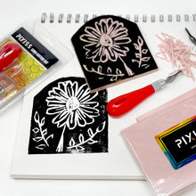 Load image into Gallery viewer, PIXISS Carving Blocks with Lino Cutter - 5 Pack