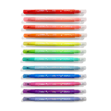 Load image into Gallery viewer, Switch-Eroo Sparkle Glittery Color Changing Markers- 12 pc