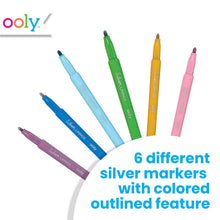 Load image into Gallery viewer, Silver Linings Outline Markers - Set of 6