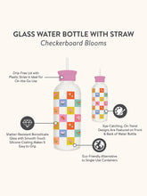 Load image into Gallery viewer, Glass Water Bottle With Straw