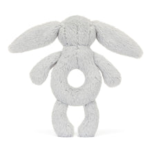 Load image into Gallery viewer, Bashful Silver (Grey) Bunny Ring Rattle