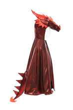 Load image into Gallery viewer, Ruby The Metallic Dragon Cape