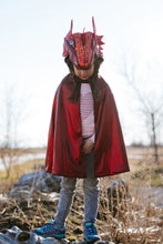 Load image into Gallery viewer, Ruby The Metallic Dragon Cape