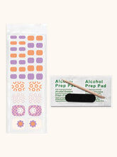 Load image into Gallery viewer, Groovy Days Pedi Nail Wrap Kit