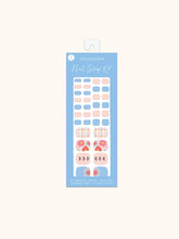 Load image into Gallery viewer, Plaid Blossoms Pedi Nail Wrap Kit
