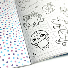 Load image into Gallery viewer, Stickiville Color-In' Sticker Book: Cute-A-Licious Doodles