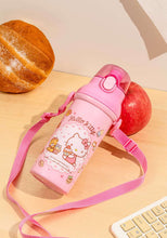 Load image into Gallery viewer, Hello Kitty Water Bottle with Strap (Sweets)