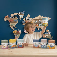 Load image into Gallery viewer, World Map Animal Shelf (incl. starter set w/6 animals)