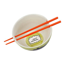 Load image into Gallery viewer, Gudetama 20 oz. Ceramic Ramen Bowl with Chopsticks