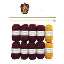 Load image into Gallery viewer, Harry Potter Knitting Magic Gift Set: Gryffindor Scarf