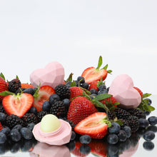 Load image into Gallery viewer, Pink Heart Lip Balm100% Natural: Pink / Clear Plastic Box / Wildberry