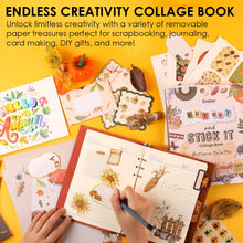 Load image into Gallery viewer, 200+ Pages Autumn Palette Collage Activity Book