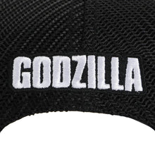 Load image into Gallery viewer, Godzilla Monster In White Square Black Trucker Hat