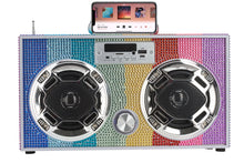 Load image into Gallery viewer, Rainbow Bling Wireless Boom Box with FM Radio