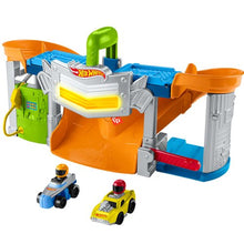 Load image into Gallery viewer, Little People Hot Wheels Race and Go Track Playset